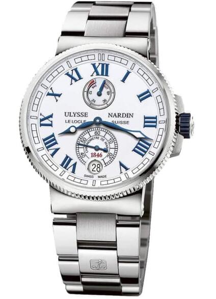 Review Best Ulysse Nardin Marine Chronometer Manufacture 43mm 1183-126-7M/40 watches sale